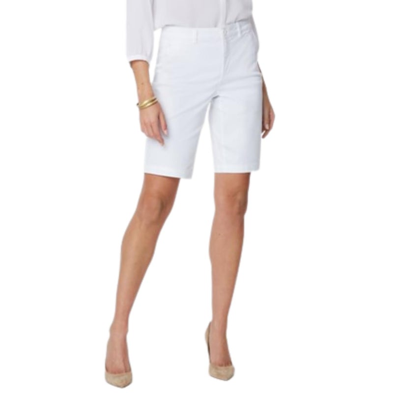 NYDJ Women's Bermuda Short Shorts, Optic White, 12 - Image 3